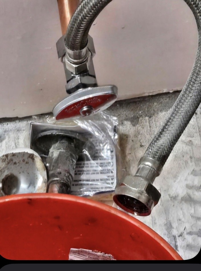 New shutoff stop valve with a braided supply line
